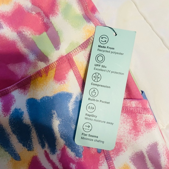 Id Ideology Women's Compression High-Waist Side-Pocket 7/8 Length Leggings 2X - Picture 4 of 6